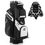 Costway sac de golf trpied avec 14 compartiments fermeture  glissire 11 poches sac isotherme sangle ...