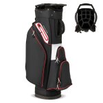 Costway sac de golf trpied avec 14 compartiments poche isotherme bandoulire rglable housse de pluie ...