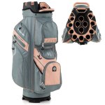 Costway sac de golf trpied - 14compartiments fermeture  glissire 11 poches sac isotherme sangle rembourre ...