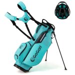 Costway sac de golf trpied avec 8 compartiments suprieurs et 5 poches zippes bandoulire rglable ...