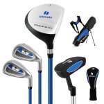 Costway sac de golf trépied pour enfants ensemble de clubs de golf 5 pièces avec support & protecteur ... Costway sac de golf trépied pour enfants ensemble de clubs de golf 5 pièces avec support & protecteur ...