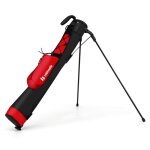 Costway sac de golf trpied avec support et sangle parcours par 3 et executive bandoulire poche pour ...