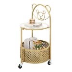 Costway table basse mobile en verre à 2 niveaux motif ours panier de rangement cadre en métal pour salon ... Costway table basse mobile en verre à 2 niveaux motif ours panier de rangement cadre en métal pour salon ...