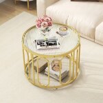 Costway table basse rond à 2 niveaux plateau en verre trempé support pivotant ovale table dappoint or ... Costway table basse rond à 2 niveaux plateau en verre trempé support pivotant ovale table dappoint or ...