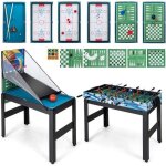 Costway table de multi - jeux 15 en 1 - basket - babyfoot - billard - hockey - bowling - ping - pong ...