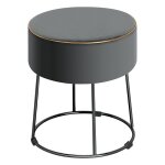 Costway tabouret coiffeuse rond en velours pouf tabouret base en métal pour salon chambre entrée 35 × ... Costway tabouret coiffeuse rond en velours pouf tabouret base en métal pour salon chambre entrée 35 × ...
