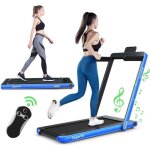 Costway tapis de course / marche electrique pliable contrl par app bluetooth 12 km / h avec ecran led ...
