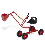 Costway tractopelle enfant pour bac  sable avec 4 roues pelle flexible pour sable terre neige 122 x ...