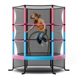 Costway trampoline de jardin pour enfants Ø165cm avec filet de protection appuis de ressorts et structure ... Costway trampoline de jardin pour enfants Ø165cm avec filet de protection appuis de ressorts et structure ...