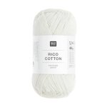 Coton � tricoter ou � crocheter rico cotton - rico design(. . . ) - 000 blanc