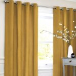 Cotton look - rideau en polycoton esprit denim parfait pour habiller vos fenêtres 140 x 250 cm jaune Cotton look - rideau en polycoton esprit denim parfait pour habiller vos fenêtres 140 x 250 cm jaune