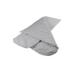 Couchage grand confort : ray� gris - 66 x 190 x 25 cm (couette 190 x 135 cm)