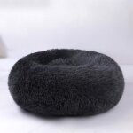 Couchage panier chien chat corbeille coussin rond hiver chaud en peluche lit animal - noir 50cm Couchage panier chien chat corbeille coussin rond hiver chaud en peluche lit animal - noir 50cm