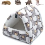Couchage rongeur peluche petite maison hamster hamac jouet lit cabane pour cochon dinde lapin chinchilla ...