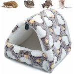 Couchage rongeur peluche petite maison hamster hamac jouet lit cabane pour cochon dinde lapin chinchilla ...