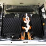 Couche double filet coffre voiture animaux portable filet voiture pour chien universelle pour voiture ...