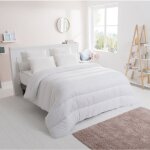 Couette - blanche - 140x200 cm - double face - 100% polyester - 450 gr / m�