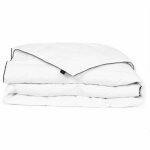 Couette dhiver - vidaxl - 150x200 cm - plumes et duvet de canard - microfibre - blanc