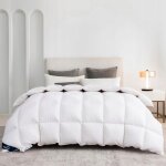 Couette duvet luxe hiver trs chaude 135x200cm confort coton naturel