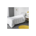 Couette d?�t� 140x200 cm l�g�re et fine en polyester 170 gr / m� pour lit 1 place - coloris blanc