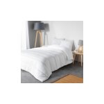 Couette d?�t� 240x260 cm en polyester l�g�re et fine 170 gr / m� pour lit 2 places - coloris blanc