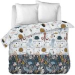 Couette imprimée 220x240 cm avec taies coton octopia Couette imprimée 220x240 cm avec taies coton octopia
