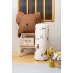 Couette imprim�e 260 x 240 cm + 2 taies d?oreiller 60 x 60 cm ? coton 57 fils ? imprim� pompon