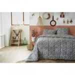 Couette imprimée 260 x 240 cm + 2 taies doreiller 60 x 60 cm coton imprimé malia Couette imprimée 260 x 240 cm + 2 taies doreiller 60 x 60 cm coton imprimé malia