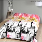 Couette imprim�e - mortreux - new - york - 220x240 cm - l�g�re - microfibre