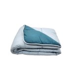 Couette l�g�re bleu ciel / bleu canard - 1 personne 140x200 - sp�cial �t� - mortreux