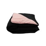 Couette légère noir / rose - 2 personnes 240 x 260 - spécial été - mortreux Couette légère noir / rose - 2 personnes 240 x 260 - spécial été - mortreux