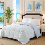 Couette l�g�re sp�ciale �t� 220 x 240 cm 300 g / m� anti - transpiration fibres ice cool rafra�chissantes ...