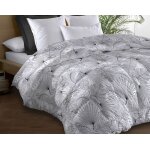 Couette microfibre 220x240 - imprimée double - face - 550 grs / m2 - olinda gris Couette microfibre 220x240 - imprimée double - face - 550 grs / m2 - olinda gris