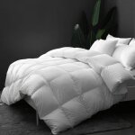 Couette en plumes doie - woodours - 240x260 cm - 4 saisons - coton biologique - certifie - tex et rds ...