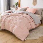 Couette rversible 4 saisons - woodours - 220x240 cm - hypoallergnique - style bohme
