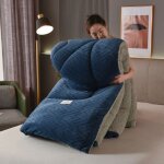 Couette r�versible cachemire hiver 200x230 cm couverture �paisse chaude en laine peluche courtepointe ...