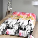 Couette tempre imprime new york colors - 1 personne 140 x 200 - mi saison - mortreux