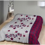 Couette temp�r�e - mortreux - scotland - 200 x 200 cm - microfibre imprim�e - 300 gr / m�