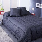 Couette tempérée - mortreux - 200x200 cm - microfibre métal - 350g / m² - 1 ou 2 personnes Couette tempérée - mortreux - 200x200 cm - microfibre métal - 350g / m² - 1 ou 2 personnes
