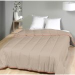 Couette temp�r�e - mortreux - 220 x 240 cm - microfibre sable - 300g / m� - 2 personnes