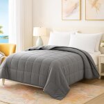 Couette ultra - l�g�re microfibre 200 x 200 cm 100 g / m� anti - transpiration thermor�gulatrice lavable ...