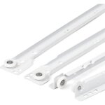 Coulisse tiroir 400 mm - lot de 2 (1 paire) rails pour tiroir coulissants blanc odipie