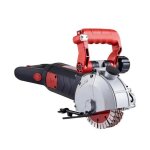 Coupe - b�ton 125 mm rainureuse murale vis�e laser profondeur de rainurage r�glable rouge