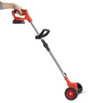 Coupe bordure �lectrique sans fil avec batterie rechargeable 24 v 2000 mah et manche en forme de d