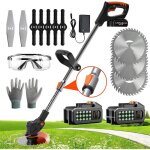 Coupe bordure - �lectrique - 3 en 1 - sans fil - 2 batteries - faible bruit