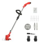Coupe bordure sans fil - 12v 2000mah - 2 batteries - 1 chargeur - tige tlescopique - poigne antidrapante ...