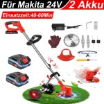 Coupe - bordures sans fil 21v tige tlescopique angle rglable 3 types de lame 2 batteries avec roues ...