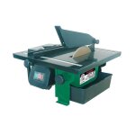 Coupe carreaux lectrique 600w - disque diamant diamtre 180mm - guide de coupe droit et guide dangle ...