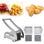 Coupe - frites - einnenffer - professionnel - acier inoxydable - 2 grilles - 25x12x9 cm