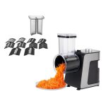 Coupe - lgumes lectrique 1000 w trancheuse  lames 5 en 1 rpe rpe  fromage lavable en machine convient ...